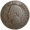 5 сантимов 1854 год (B).Наполеон III.Непокрытая голова.Франция.Бронза.