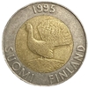 10 марок 1995 год.Глухарь.Финляндия.Биметалл.
