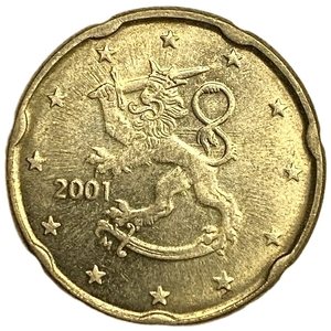20 евроцентов 2000 год.Финляндия.