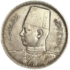 10 пиастров 1939 год.Фарук I.Египет.Серебро.