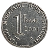 1 франк 2001 год.CFA.ВСЕАО.Западная Африка. 