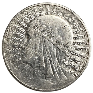 10 злотых 1932 год.Ядвига.Польша.Серебро.