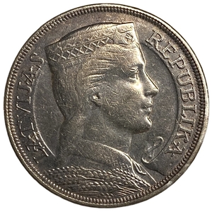 5 лат 1931 год.Милда.Латвия.Патина.Серебро.