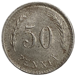 50 пенни 1946 год.Финляндия. 