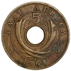 5 центов 1963 год.Елизавета II.Британская Восточная Африка.
