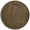 1 цент 1917 год C.Георг V.Ньюфаундленд.Британская колония.Бронза.