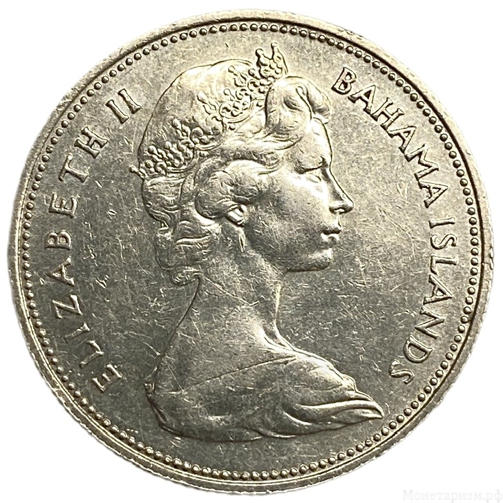 50 центов 1966 год.Марлин.Багамские Острова.Серебро.
