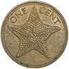 1 цент 1980 год.Морская звезда.Елизавета II.Багамские Острова. COPY