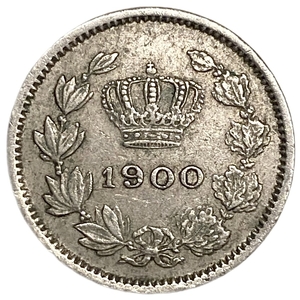5 бани 1900 год.Король Кароль I.Королевство Румыния.Румыния.
