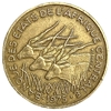 25 франков 1975 год.Антилопы.Центральная Африка.