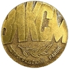 Спортивная медаль.ВЛКСМ.Петроградский район.Лыжная стрела 1981 год - III место г. Зеленогорск.СССР.