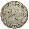 20 пфеннигов 1888 год A.Кайзер Вильгельм II.Империя.Германия.