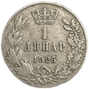 1 динар 1925 год.Александр I.Югославия.