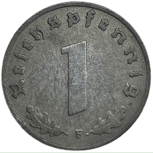 1 рейхспфенниг 1941 год.Двор F.3 рейх.Германия.  