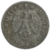 5 рейхспфеннигов 1940 год.Двор B.3 рейх.Германия. 