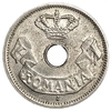5 бани 1906 год.С отверстием.Буква J.Королевство Румыния.Румыния.