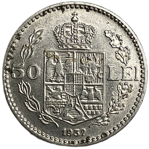 50 лей 1937 год.Кароль II.Королевство Румыния.Румыния. 