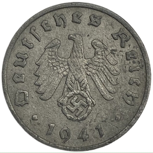 1 рейхспфенниг 1941 год.Двор F.3 рейх.Германия.  