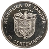 10 сентесимо 1975 год.Мануэль Амадор.Панама.Proof.