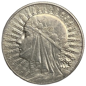 10 злотых 1932 год.Ядвига.Польша.Серебро. 