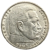 5 рейхсмарок 1937 год F.Пауль фон Гинденбург.Свастика.Германия.3-ий Рейх.Серебро.