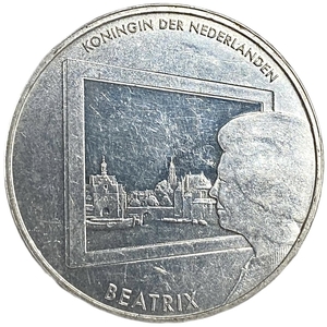 5 евро 2011 год.Королева Беатрикс.Живопись.Нидерланды.Серебро.