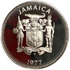 20 центов 1977 год.Голубой гибискус.Ямайка.Proof.