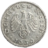 50 рейхспфеннигов 1939 год.Двор D.3 рейх.Германия.  